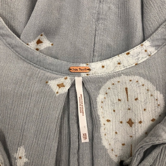 Free People XS Medallion Print Tree Swing Tunic - Picture 5 of 5